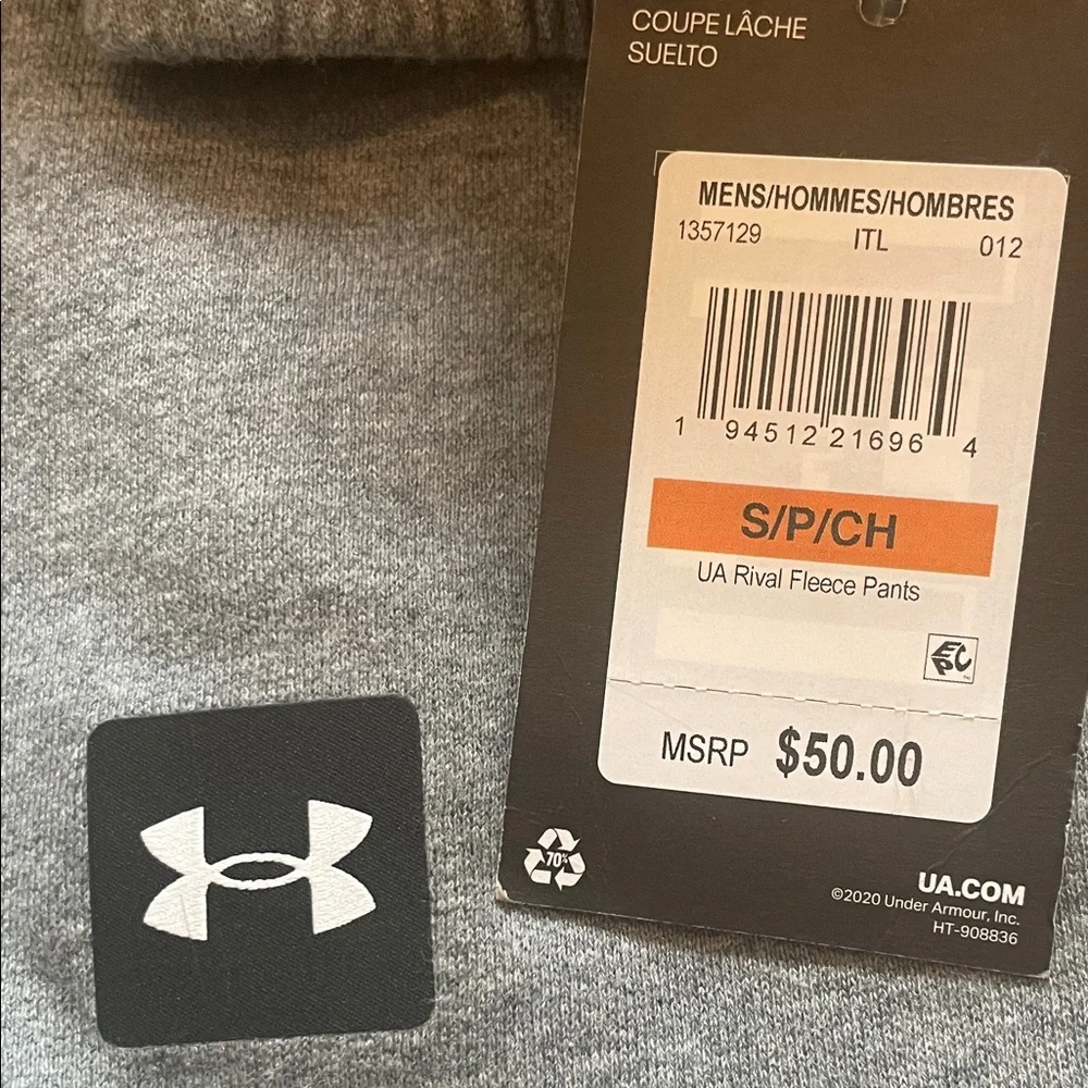 Under Armour Mens Sweatpants - Blue, Gray, Black - Picture 2 of 8